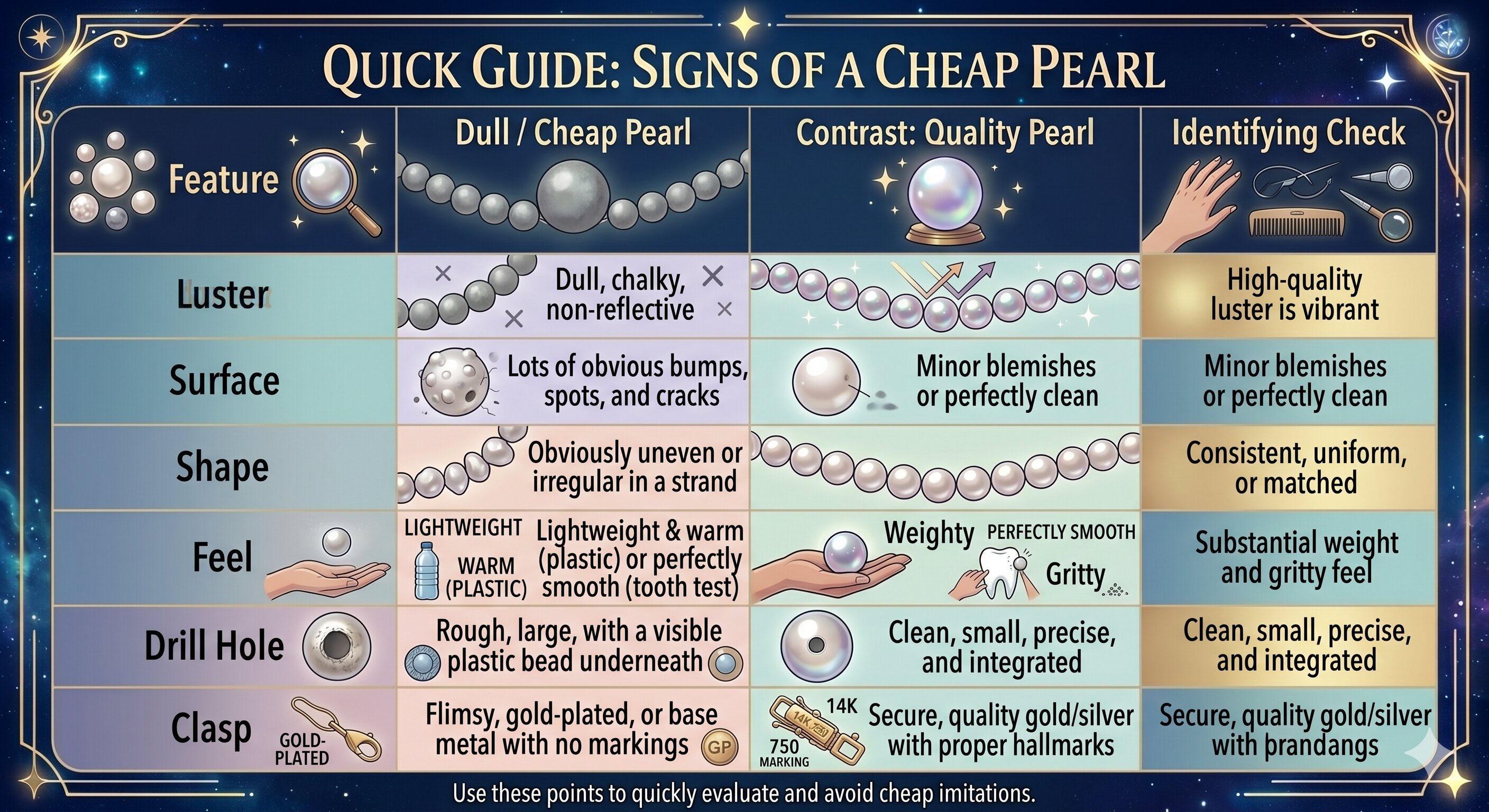 Red Flags for Cheap Pearls